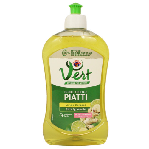 Засіб для миття посуду Chanteclair piatti Vert, аpомат “лайм та імбир”, 500 мл